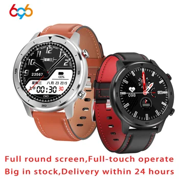 696 DT78 1.3 colių Visiškai Apvalios Visiškai Jutiklinis Ekranas Smart Watch Band Pedometer Smartwatch Vyrų, Moterų Širdies ritmo Monitorius 
