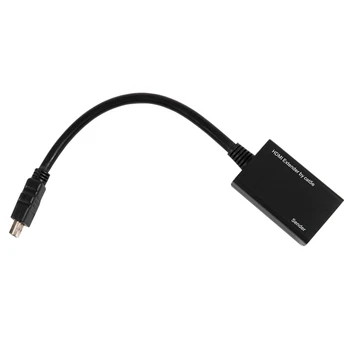 HDMI Per RJ45 CAT5e UTP CAT6 LAN Ethernet Extender Kartotuvas 1080P 3D 100ft