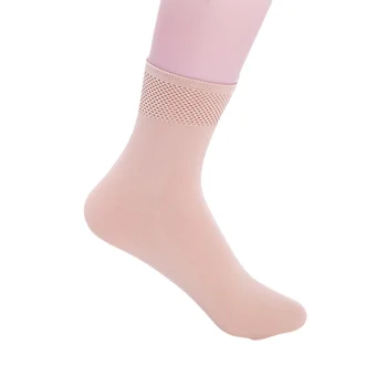 Rudenį, žiemą aukštos elastinga aksomo nailono kojinės moterims, odos spalvos, trumpos kojines anti-kablio vielos atsparus nusidėvėjimui 10pairs/daug