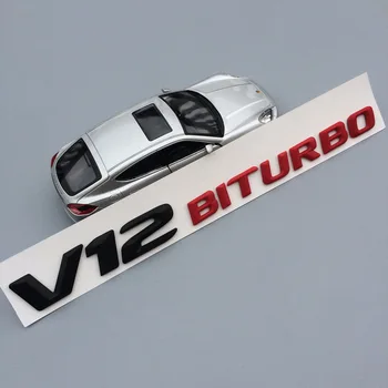 1pc ABS V12 biturbo V12biturbo V8biturbo V8 BITURBO 3d Auto Lipdukas Logotipas Ženklelis Embleme Emblema