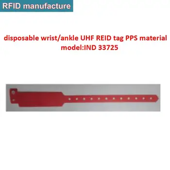 Impinj Monza R6 chip UHF RFID Apyrankės pgs Vandeniui kulkšnies apyrankės žymeklį Maratono lenktynes prieigos kontrolės ligoninės personalu