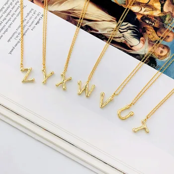 S'STEEL A-Z Raidę, Pakabučiai, Karoliai Moterų 925 Sterlingas Sidabro Priedai Aukso Pareiškimą Karoliai Kettingen Fine Jewelry