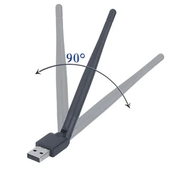 Palydovinio dekoderio wifi Ralink žetonų RT5370N 150m wifi dongle USB WiFi Adapteris, Skirtas haosihd geriausias hd 4u mag 250 palydovinis imtuvas