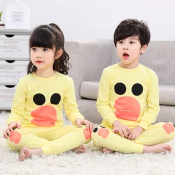 Aumumn Žiemą Vaikus, Drabužiai Vaikams, Drabužiai, Nustatyti Berniukų Pižama Rinkiniai Totoro Gyvūnų Naktiniai Drabužiai Pižama Mergaitėms Kūdikis Sleepwear Pižamos