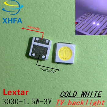500PCS Už lextar LED Backlight 1W 3030 3V Cool white 80-90LM TV Taikymas naujų Lextar PCT led 3v