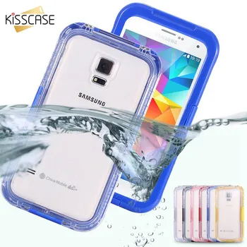 KISSCASE Vandeniui Telefono dėklas Samsung S8 S9 S10 S10E Pastaba 8 9 S3/S4/S5/S6 S6/S7 Krašto S8/S9/S10 Plius TPU Nardymo Maišelis Maišelis