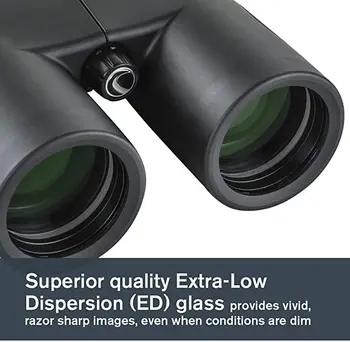Celestron 72333 Pobūdžio DX ED 10x42 Žiūronai Premium Multi-Coated Optics Žiūronai Paukščių stebėjimo medžioklės kempingas