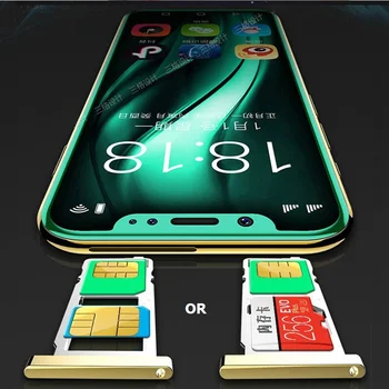 Mini Smart Phone 4G Android 6.0 2000mah Akumuliatorius Veido Atpažinimo 3G 64G Dual Sim Palaikymas Flash Kortelės Quad Core 3.5