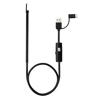 3 1. Ausies Šaukštas Borescope Ausų Valymo USB OTG Endoskopą už Telefoną PC 