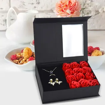 2020 Amžinąjį Muilas Rožė, Dovanų Dėžutėje Exqusite Valentino Dienos Rožių Dovanų Dėžutėje Rose Papuošalų Dėžutė Santuokos Žiedas, Papuošalų Dėžutės Dovanų Turėtojas