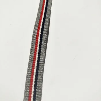 Nauji Plačiai 10mm 5M prancūzijos Pilka Briaunoti juostos Dryžuotas juostelės Lipnios juostelės rišimo, drabužių siuvimo reikmenys merceria dovana wrap