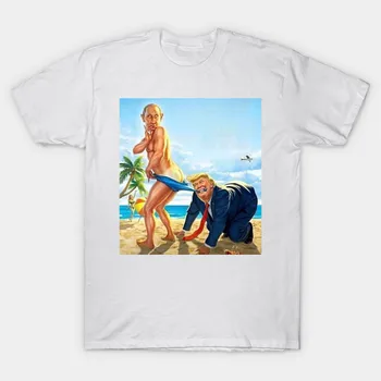 Juokinga Koziris Putinas Paplūdimio Žaidimas Cartoon vyriški marškinėliai Medvilnės O-Kaklo trumpomis Rankovėmis Marškinėliai Naujas Dydis S-3XL