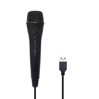 Naujas USB Laidinis Mikrofonas 3m/9,8 pėdų Gamepads naudoti Mikrofonas Aukštos kokybės Karaoke MIC už Nintend Jungiklis, PS4, Wii U, PC, XBOX360