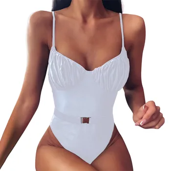 2020 Bikini Nustatyti Moterų Kietas Sagtis vientisas Bikini Push-up Pad maudymosi kostiumėlį, maudymosi Kostiumėliai, Paplūdimio Bikini Komplektas Biquini Maudymosi Kostiumas 5#