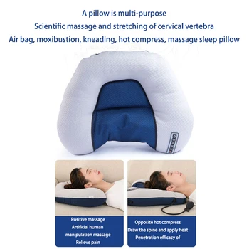 Gimdos kaklelio masažas pripučiamos pagalvės specialios kaklo, juosmens minkymo kaklo traukos daugiafunkcinis pagalvėlės namų massager