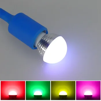 5W RGB Led Lemputė E27 Šviesos 110V, 220V LED RGB Vietoje Šviesos Lempa E14 GU10 Pritemdomi Magija Atostogų RGB Lemputės Apšvietimas+IR Nuotolinio Ampulä -