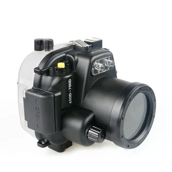 Povandeninio Sporto Fotografija, Canon 650D 700D Fotoaparatas su 18-55mm Būsto Povandeninio Nardymo 40m Gylio Reitingų Impermable Atveju Vandens Dangtis