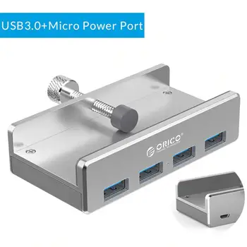 ORICO MH4PU-P USB 3.0 Hub Metalo Važiuoklės Atgal Įrašą USB3.0 4 Uostų Splitter Tipo: A Tipo-Yra Adapteris, skirtas Nešiojamasis Kompiuteris