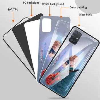 Grūdintas Stiklas Case For Samsung Galaxy A51 A71 A50 A70 A10 A31 A41 A21s A40 M21 M31 M51 Galinį Dangtelį Coque Atsižvelgiant Įrengti Muzikos Gėjų