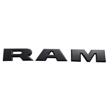 1X Nustatyti RAM Matinė Juoda RAM 3D Raidės Tailgame Emblema Galiniai RAM Lipdukas Dodge RAM 1500 2016 2017 2018