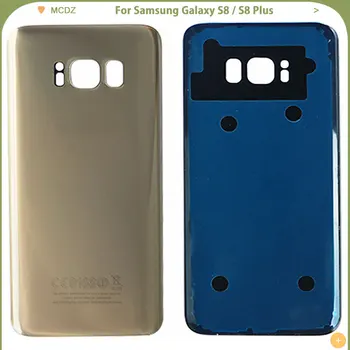 10 VNT. Naujų S8 Baterijos Dangtelis Skirtas Samsung Galaxy S8 G950 / S8 Plius S8+ G955 Galinio Dangtelio Galinio Galinio Stiklo Durys Skydas Būsto Atveju