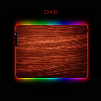 MRG medinių Grindų Tekstūros Pelės Mygtukai RGB Žaidėjus Kilimėlis RGB Apšvietimu Mause Mygtukai Didelis Kilimėlis XXL Stalo Klaviatūros LED Pelės Kilimėlis