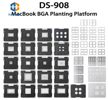 DS-908 Litavimo Įrankių Rinkinys, skirtas Macbook Air/ Pro BGA Lustai BGA Reballing Platforma Litavimo Įrankių Rinkinys, skirtas Macbook 2010-2018 m.