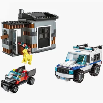 Policijos Stoties Pastato Blokus City Serijos Namas Sunkvežimių Plytų Kūrėjas Asamblėjos Švietimo Žaislai Vaikams Berniukams Kalėdų Dovana