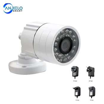 AnjieloSmart 1/3 cmos 1200TVL Analoginis cctv Stebėjimo Kamera su 3.6 mm Objektyvas atsparus Vandeniui Saugumo Kameros su Maitinimo Adapteris