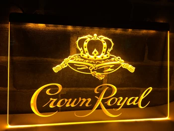 LE104 - Crown Royal Derby Viskio NR alaus Baras Šviesos Ženklas, namų dekoro amatai