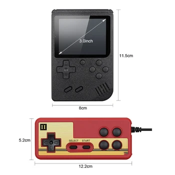 400 1 Retro Nešiojamas Mini Delninis Žaidimų Konsolės Žaislai Vaikams Vaikų Žaidimo 3.0 Colių Spalvotas LCD Retro Vaizdo Žaidimas Gamepads