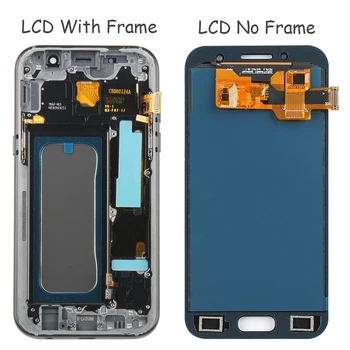 Reguliuojamas Ekrano Ryškumas Samsung Galaxy A3 2017 A320 LCD Ekranas Jutiklinis Ekranas skaitmeninis keitiklis Pakeitimo 