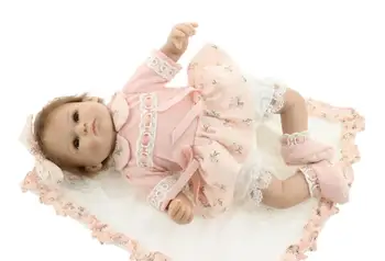 NPK 18inches tikroviška reborn baby minkšto silikono vinilo nekilnojamojo touch lėlės mielą naujagimį Gimtadienio dovana vaikams