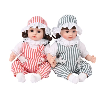 45cm Elektros Lėlės Visą Silikono Verkti Bebe Mergaičių Lėlės Reborn Bamblys Lėlės Juokiasi realios Žaislai Tikroviška Nekilnojamojo Baby Doll