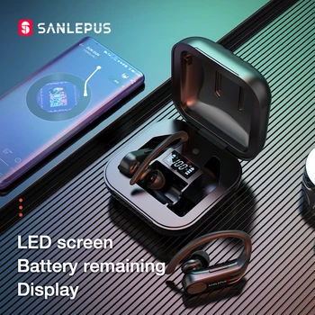 SANLEPUS B1 TWS Belaidės Ausinės Bluetooth Ausinės, Stereo Ausinių Sporto Treniruotės Rankų Xiaomi 