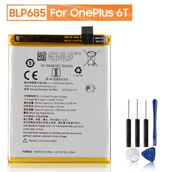 Originalus OnePlus Pakeitimo Telefono Baterija BLP685 Už OnePlus 6T OnePlus 7 Vienas Plius 6T Vienas Plius 7 Originali Telefono Baterija 3700mAh
