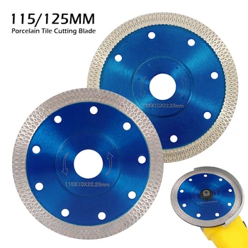 105/115mm/125mm Super Plonas X Formos Deimantų Porceliano pjauti Karšto Sukepintų Diamond Diskų Diskinės Pjovimo Porceliano Plytelės