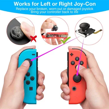 25pcs/set Joycon Kreiptuką Pakeitimo Nintendo Jungiklis / Lite Žaidimų Valdiklis 3D Analog Stick Dalių Remonto Įrankių Rinkinys
