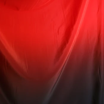 100cm*120cm šokių suknelė medžiaga raudona juoda ombre audinys puikus koshibo storio šifono blizgus