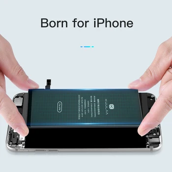 KUULAA Bateriją, Skirta iPhone 5S 6 6S 7 8 Plus X 6Plus 10 Originalių Didelės Talpos Bateria Pakeitimo Batterie Už iPhone6 iPhone7