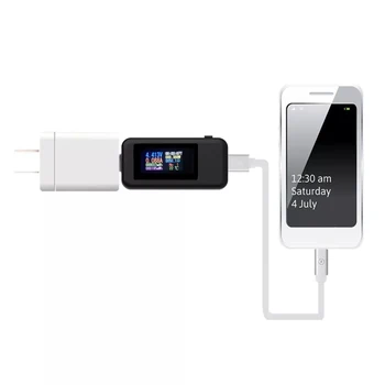 KWS-MX18 10in1 USB Kroviklis, Testeris Detektorius Voltmeter LCD Skaitmeninis USB Testeris Dabartinių 4-30 V Įtampos Srovės Testeris Laikas Ammeter