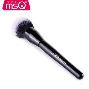 MSQ Naujas 1PCS Mados Medinio pagrindo Milteliai Kosmetikos Skaistalai, Makiažo Teptuku Sintetinius Plaukus Juodai sudaro Šepetys Pincel Maquiagem