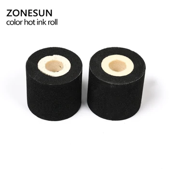 ZONESUN 36*32MM (10pieces/lot) sponge dažų roller kietas kodavimo mašina rolls tuščią karšto kodavimo rašalo roll spalva karšto rašalo roll