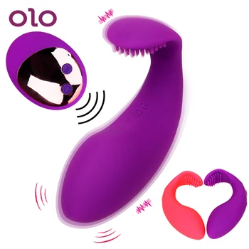 OLO Banginis Vibratorius Nešiojami Vibruojantis Kiaušinėlis, Sekso Žaislai, skirtas Moters Klitorio Stimuliatorius G-spot Massager Nuotolinio Valdymo 7 Greičio