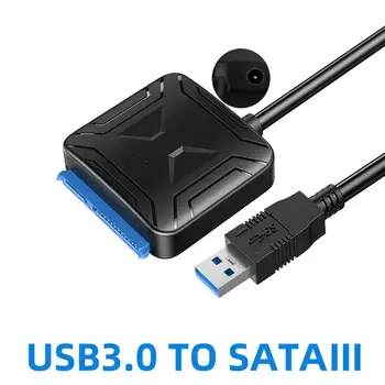 1pc USB 3.0 SATA 3 Kabelis Sata į USB 3.0 Adapteris, Iki 6 Gb / s Paramos 2.5 Colio Išorinis HDD SSD Kietąjį Diską 22 Pin Sata III Kabelis
