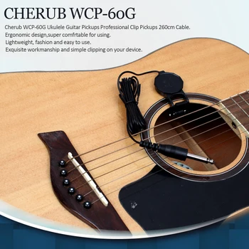 Angelėlis WCP-60G Havajų Gitara Paėmimas Profesionalų Įrašą Paėmimas 260cm Kabelis Puikus Muzikos Instrumentų Priedai Karšto Pardavimo