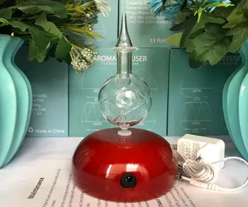 Drėkinimo Grynas eterinis Aliejus Difuzoriaus Inhaliatoriaus Naftos Oro Difuzoriai Aromaterapija Difuzoriai Medžio, Stiklo Elektros LED Šviesos Namuose