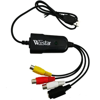 Naujas Wiistar USB 2.0 Audio Video Capture Card Easycap Adapteris į VHS į DVD, Video Capture for Win7/10/XP/Vista
