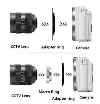 Fujian 50mm F1.4 CCTV TELEVIZIJA objektyvas + C-FX Kalno Žiedas už Fuji Fujifilm X-A2 X-A1 X (T1) X (T2) X-E21 X-E2 X-1M X-Pro1 X-Pro2 X-MOUNT
